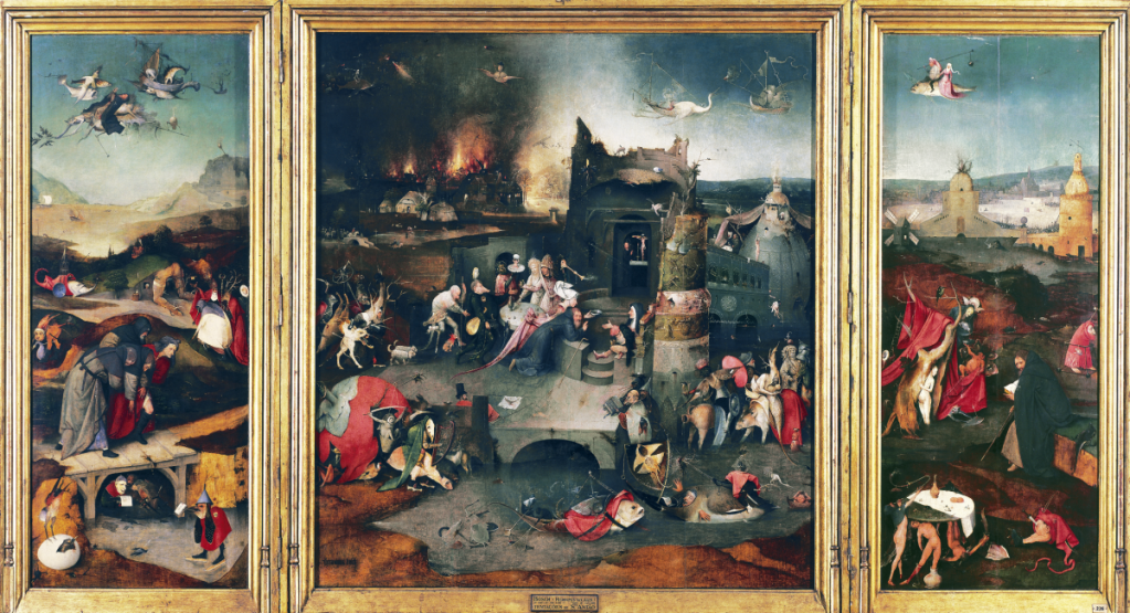 Jérôme Bosch,  médiéval fantastique | Jérome Bosch : La Tentation de Saint-Antoine (détail) (Taschen)